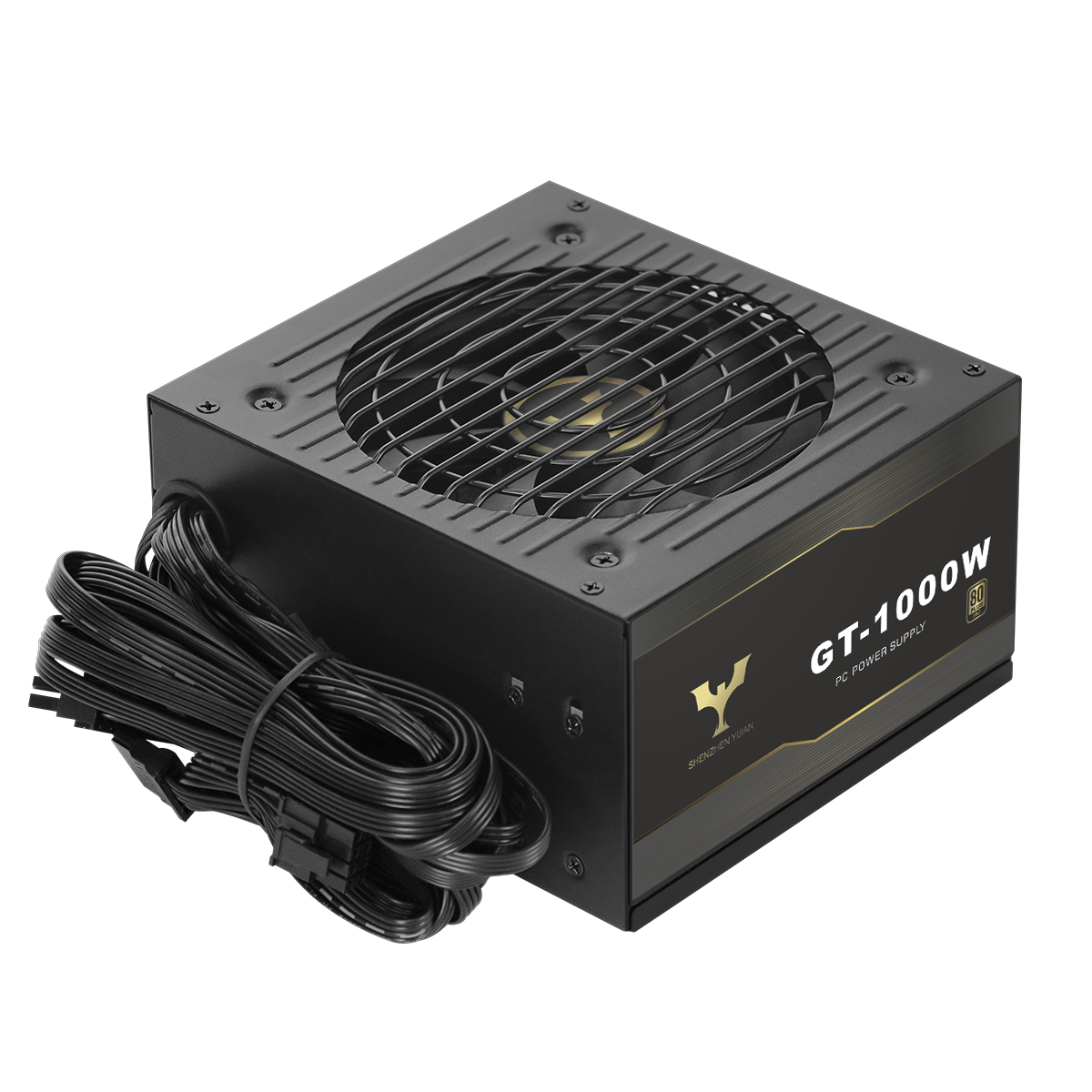 YS1200 電源、1200W 80 Plus Gold 認定 完全モジュラー S YS1200 電源
